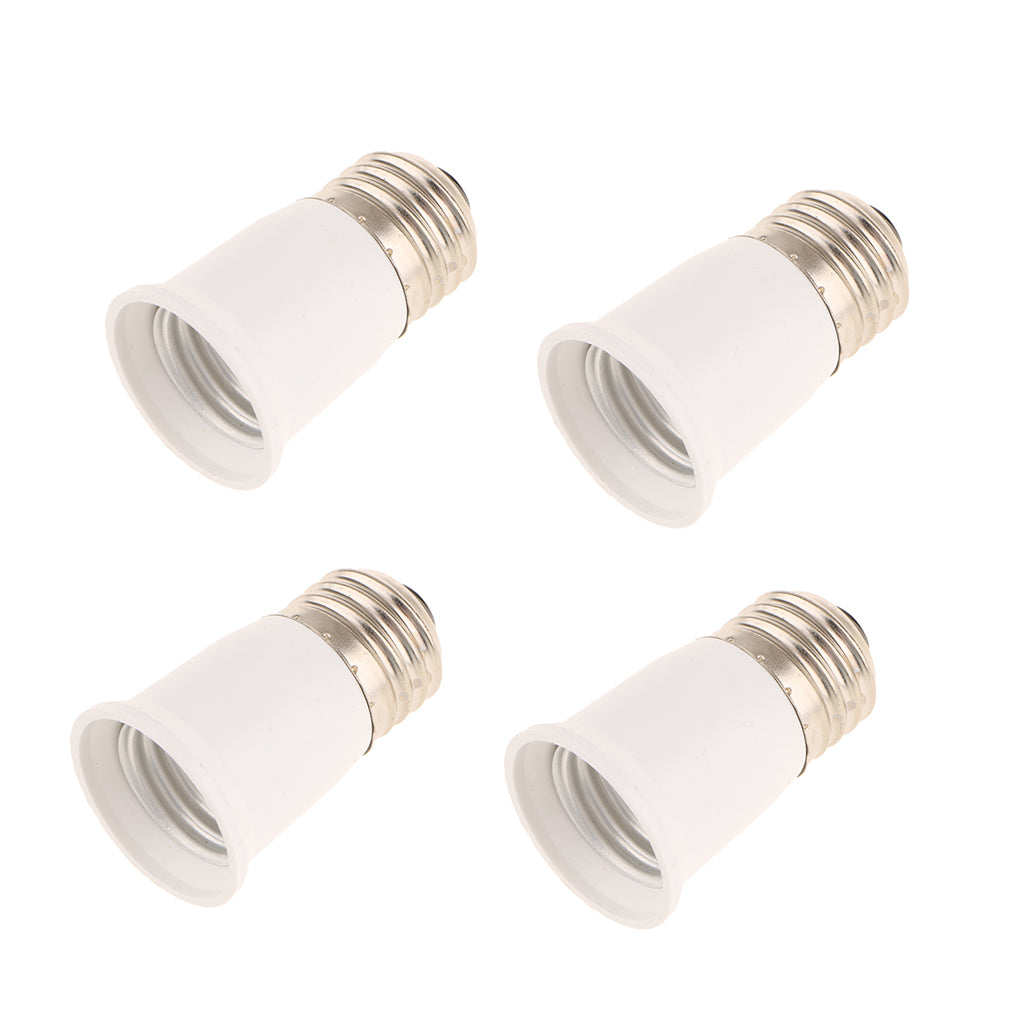 4 Lamp Socket Holder Adapter Extender Light Bulb Extended Socket E26 to E26