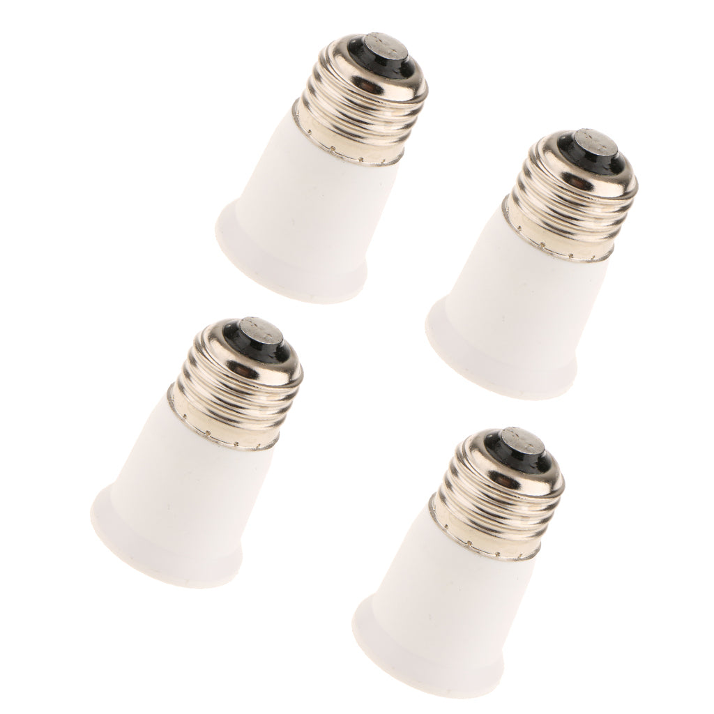 4 Lamp Socket Holder Adapter Extender Light Bulb Extended Socket E26 to E26