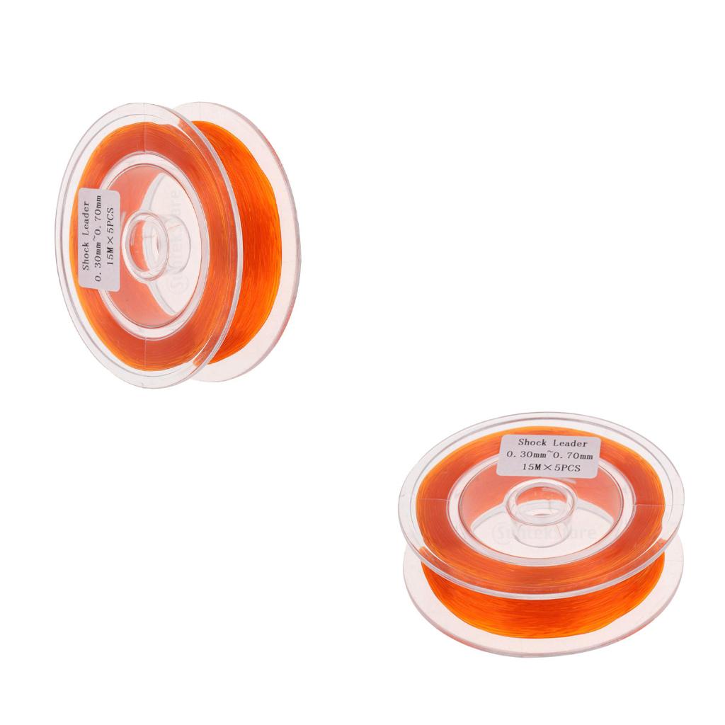 2pcs Fly Line Backing Line Fly Fishing Sinking Line Braided Fly Line Orange