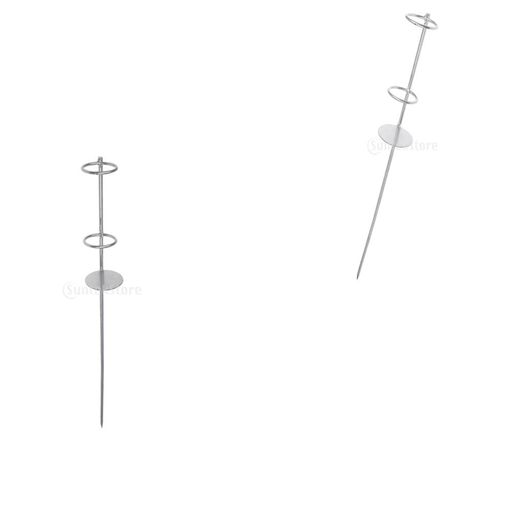 2x Fishing Rod Holder Stainless Steel Ground Support Pole Stand Bracket 50cm