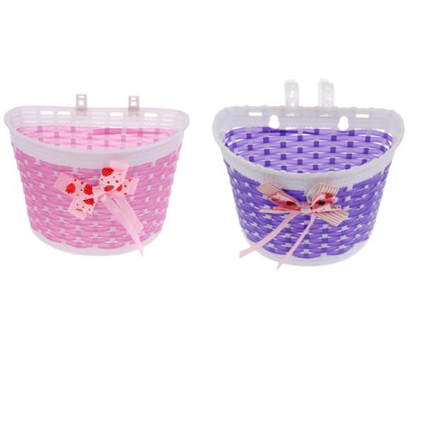 2Pcs Bicycle Bike Front Basket Bike Cycle Shopping Holder for Children Kids