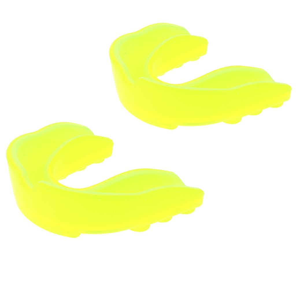 2Pcs EVA Mouth Guard Mouthguard Gum Shield Boxing MMA Rugby Teeth Protection