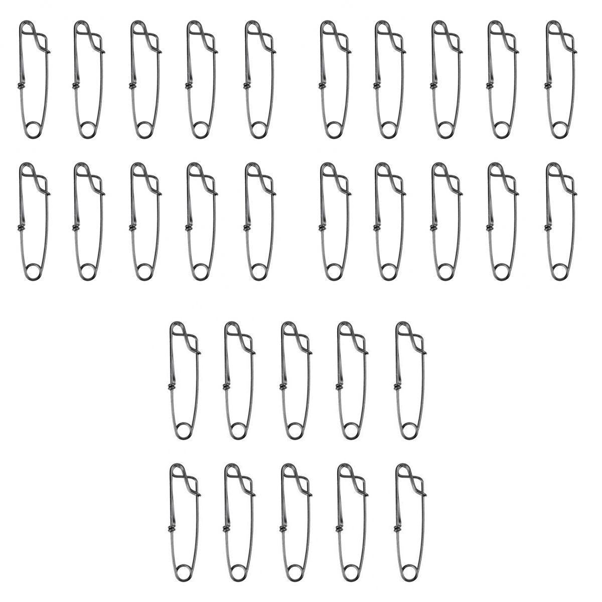 30pcs Stainless Long Line Longline Clip for Fishing Snapper or Shark S M L
