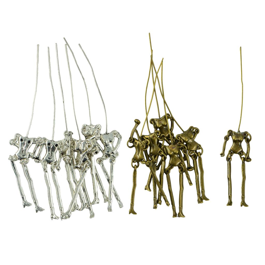 24pcs Human Skeleton Body DIY Dolls Pendants Jewelry Making Charms Crafts