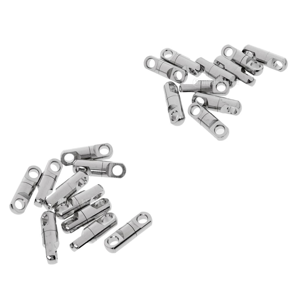 20pcs Column Type Rotary Ring Bearing Swivel Fishing Swivels Connector 9mm