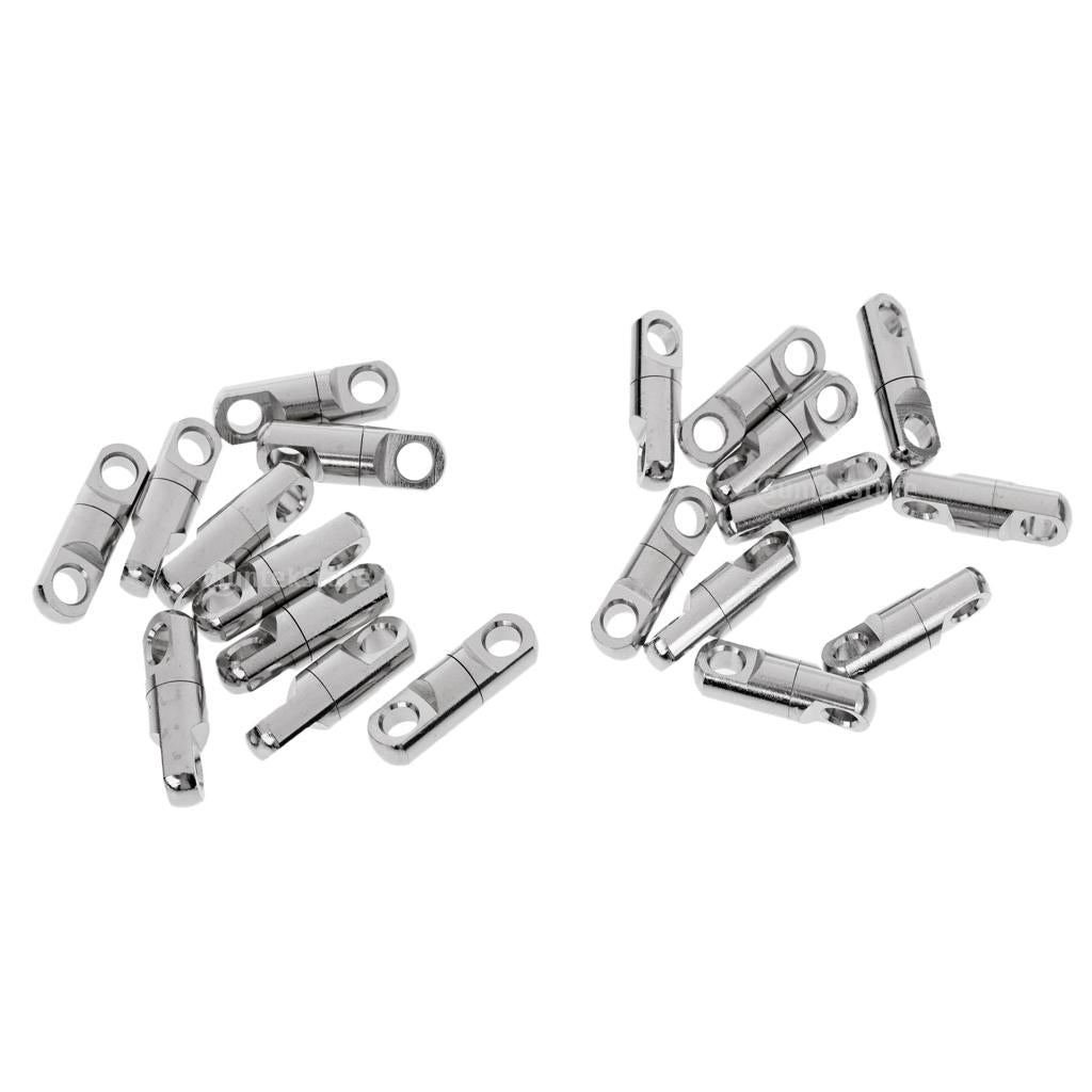 20pcs Column Type Rotary Ring Bearing Swivel Fishing Swivels Connector 9mm
