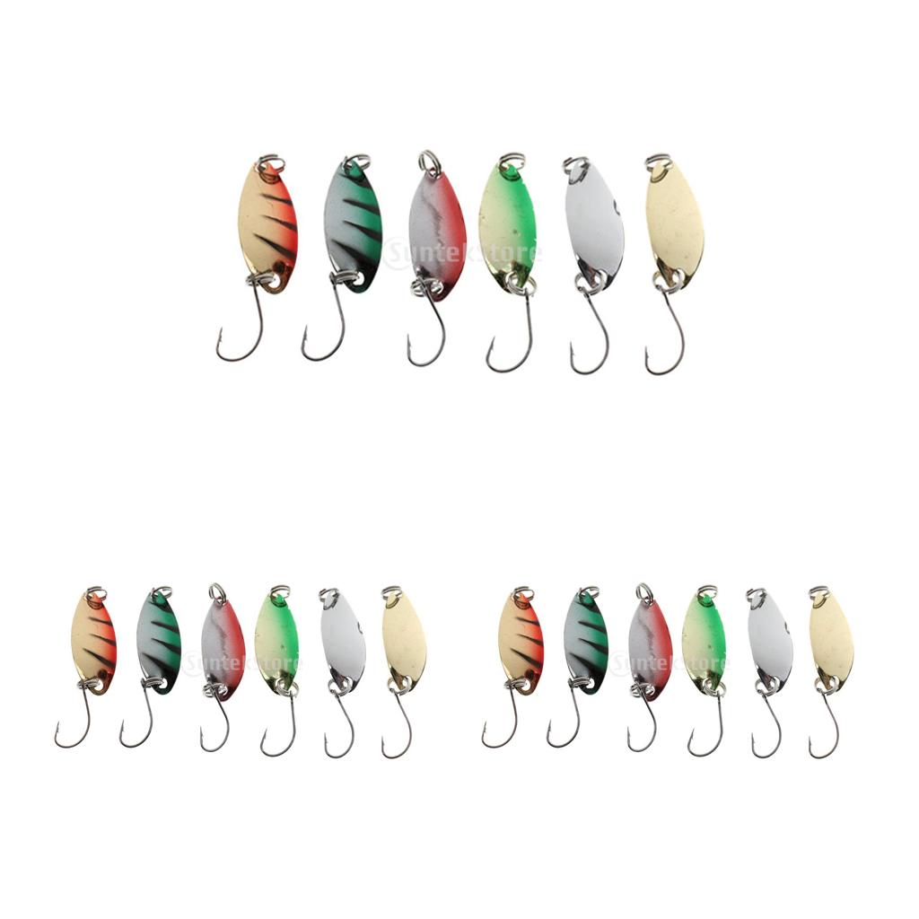 18pcs Fly Fishing Sequins Lure Bait Set for Perch Herring Topwater Fishing