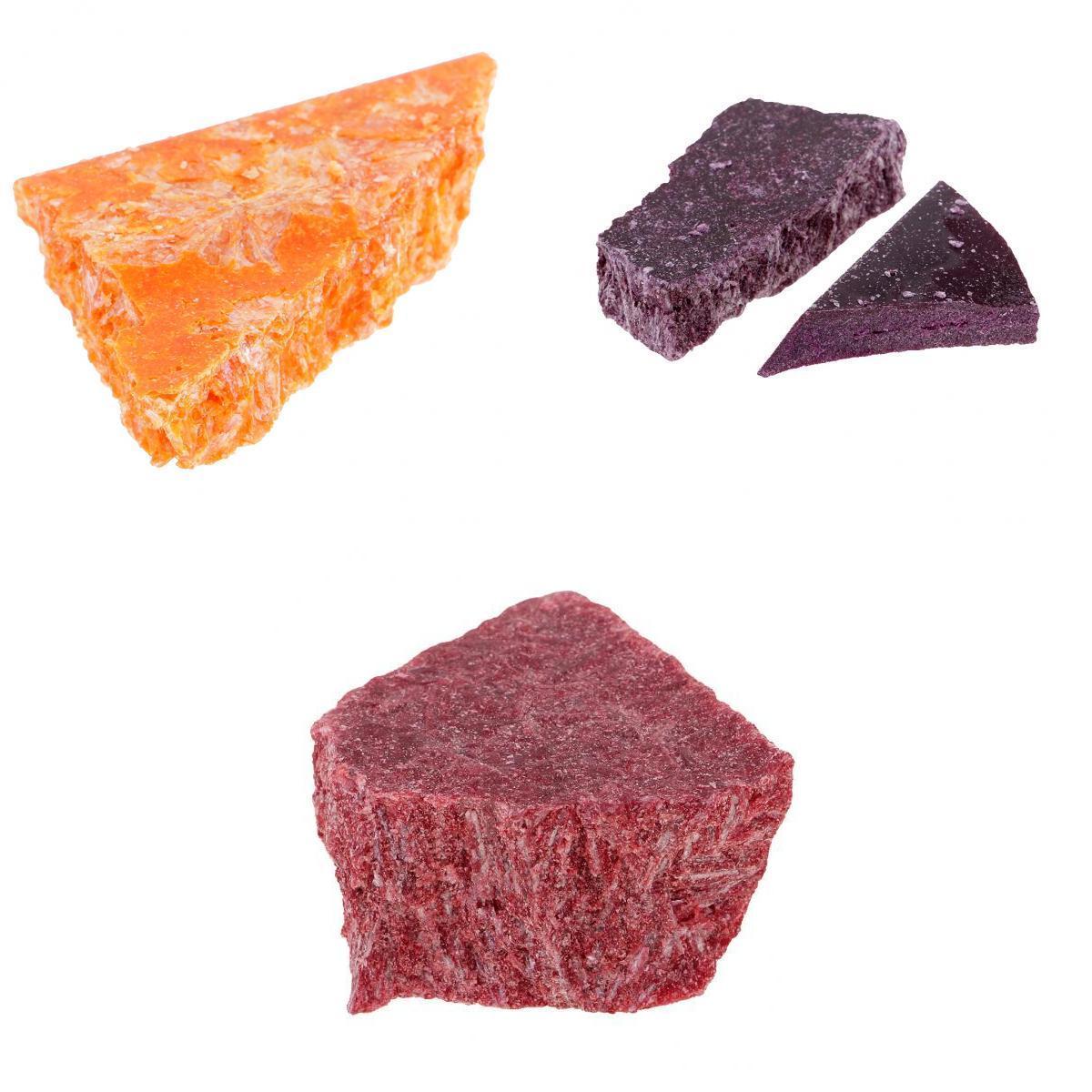 3 Colors Candle Dye Chips Plant Dye for Candle Coloring Yellow Purple Pink