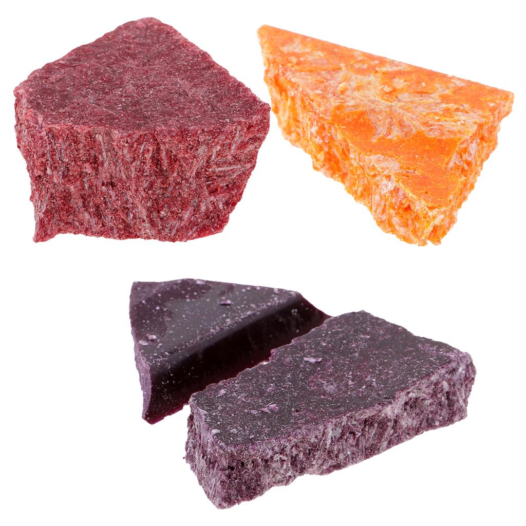 3 Colors Candle Dye Chips Plant Dye for Candle Coloring Yellow Purple Pink