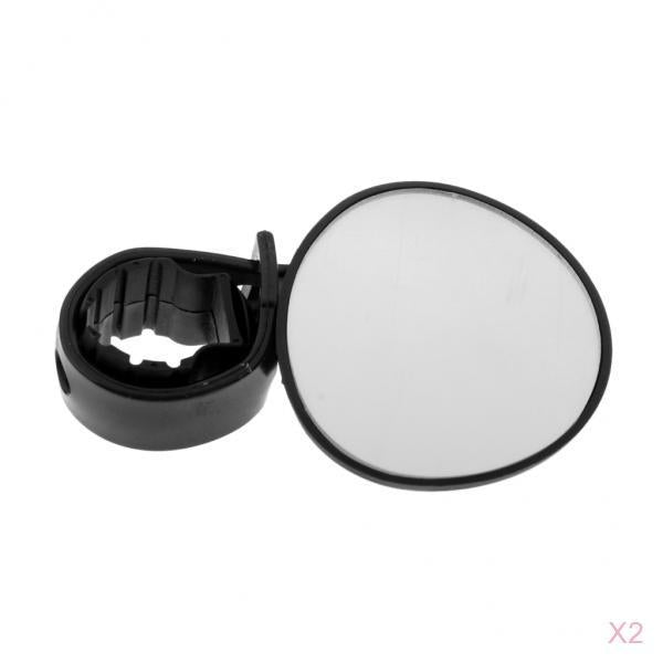 2Pcs Universal Cycling Handlebar Adjustable Rearview Mirror Mountain Bike