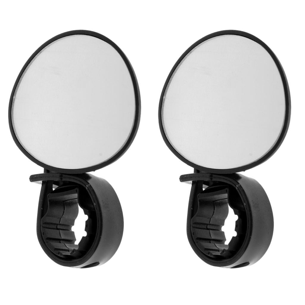 2Pcs Universal Cycling Handlebar Adjustable Rearview Mirror Mountain Bike