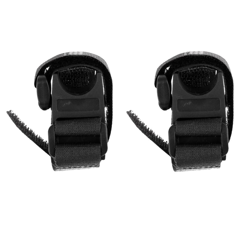 2Pcs Bicycle Bike Flashlight Lamp Torch LED Mount Clamp Holder Clip Bracket