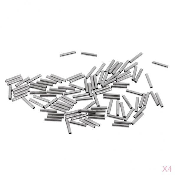 400 Pieces Crimping Loop Sleeve Various Sizes from 1.0mm - 2.0mm 1.2x8mm