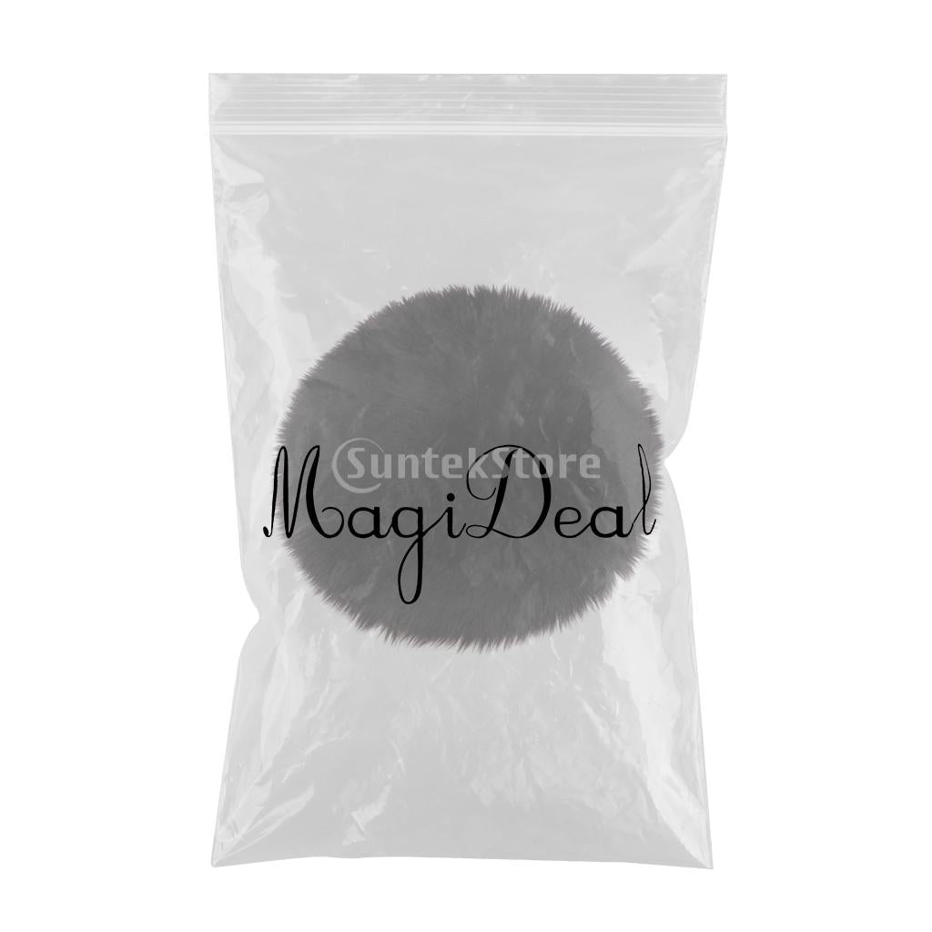 4-Pack Artificial Sheepskin Rug Home Floor Carpet Seat Cushion Black