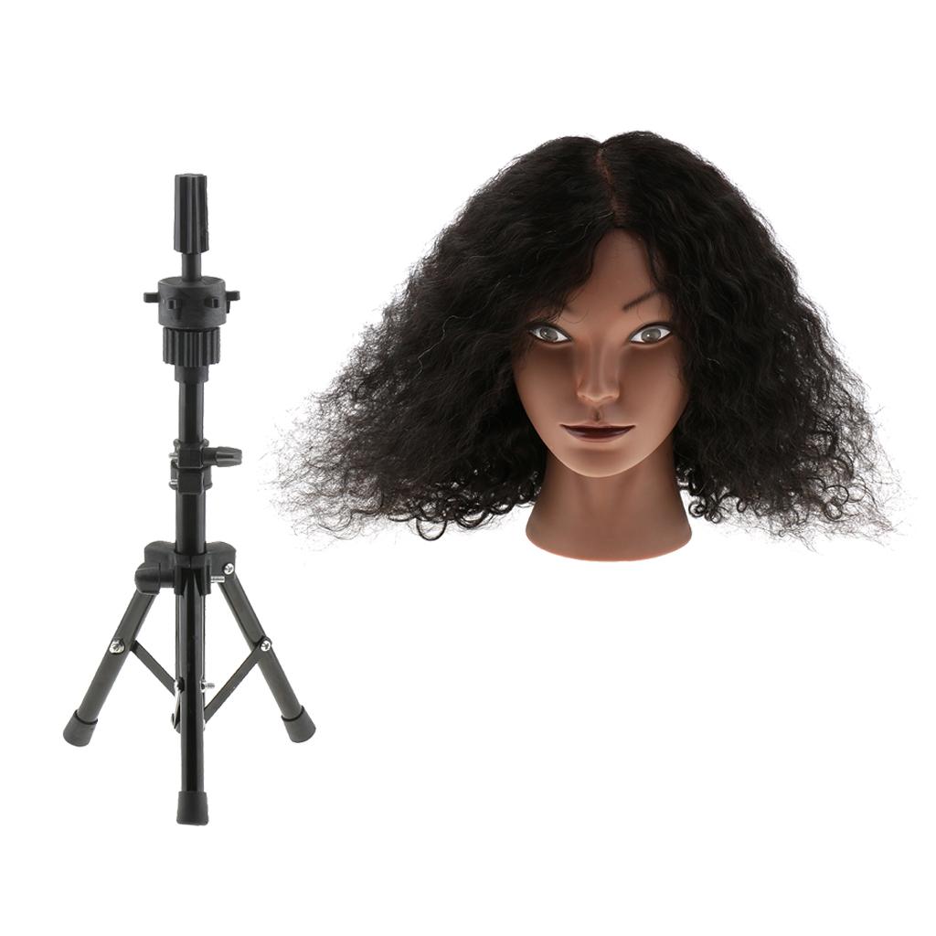 Cosmetology Hairdressing Practice Training Mannequin Head with Hair Stand
