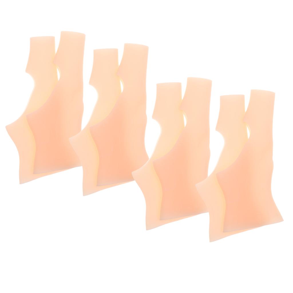 4 Pairs Silicone Gel Thumb Wrist Support Gloves Tenosynovitis Spasms Brace