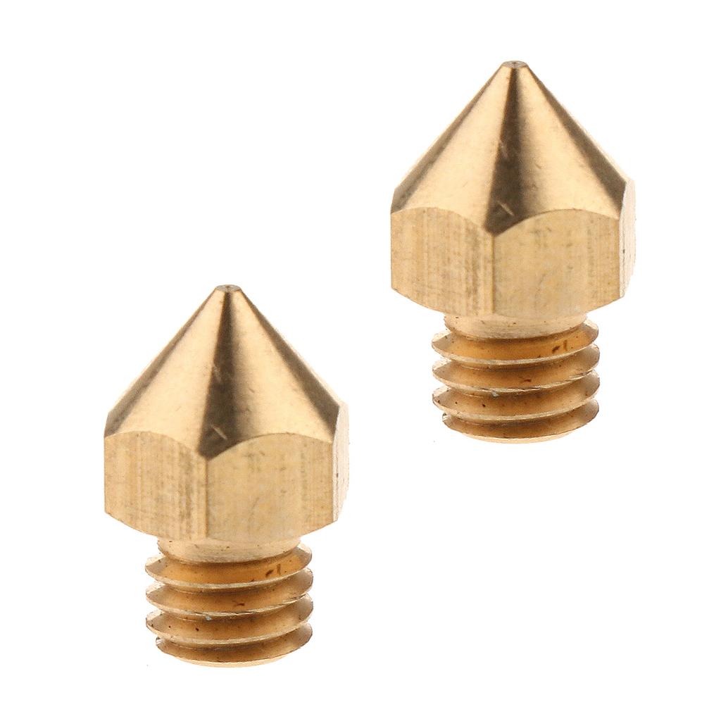 2Pieces Metal Nozzle for 1.75 Filament V6 Hotend Extruder 3D Printer Parts