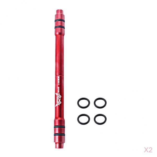 2Pcs Bicyle 12 to 9mm Thru Axle Quick Release Hub Conversion Skewer Adapter