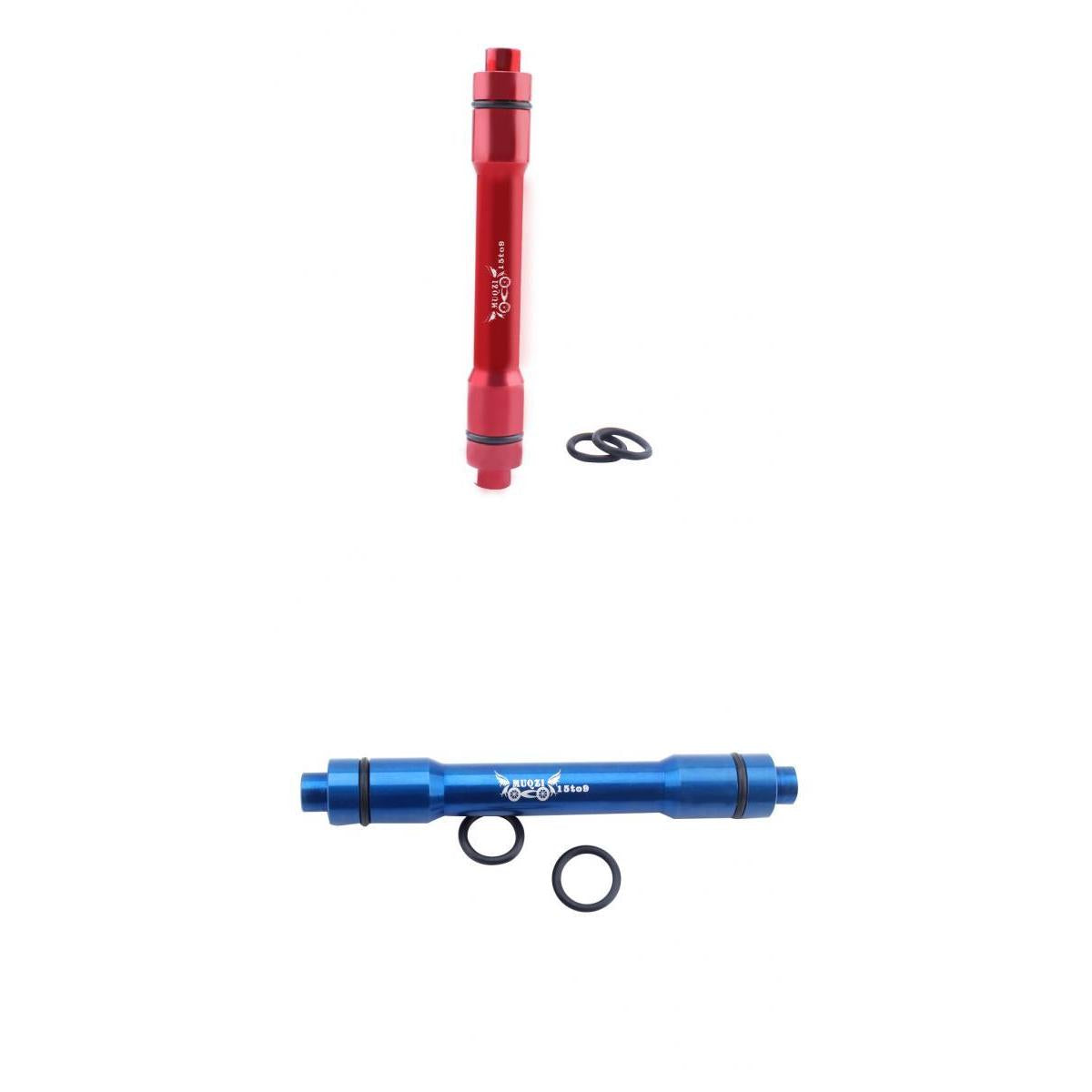 2Pcs Bike 15mm Thru Axle to Standard 9mm Quick Release Hub Skewer Adapter