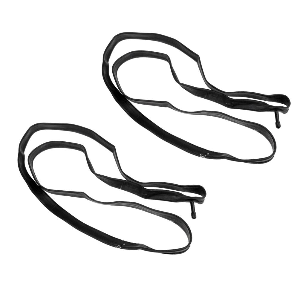 2Pc Bike Tube Mountain Road Bicycle Inner Rubber Tube 700 x 23-25C Schrader
