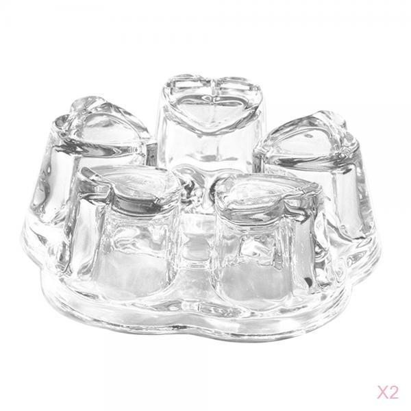 2 pieces Creative Glass Tea Pot Warmers Heaters Foundation for Teapots Work