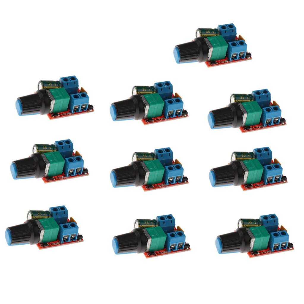 10x Motor PWM Speed Controller 5A DC 3V-35V Speed Control Switch LED Dimmer