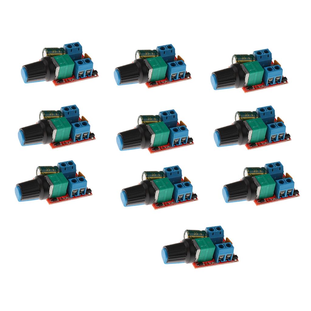 10x Motor PWM Speed Controller 5A DC 3V-35V Speed Control Switch LED Dimmer