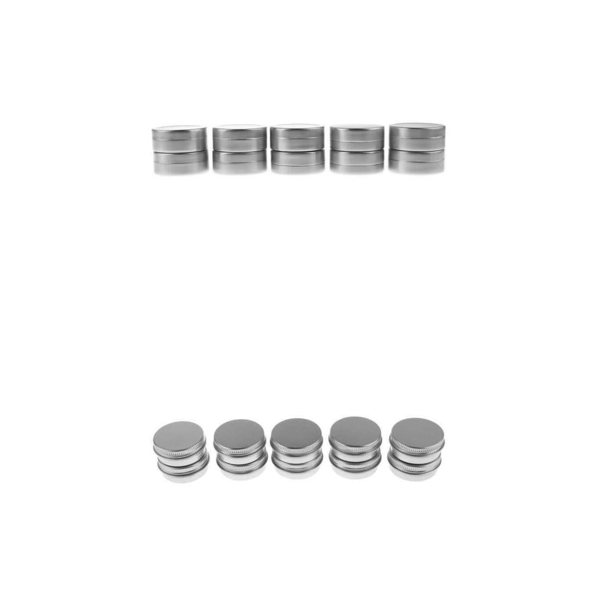 20x 15g 10g Cosmetic Empty Jar Pot Cream Cans Container Tin Case + Screw Lid