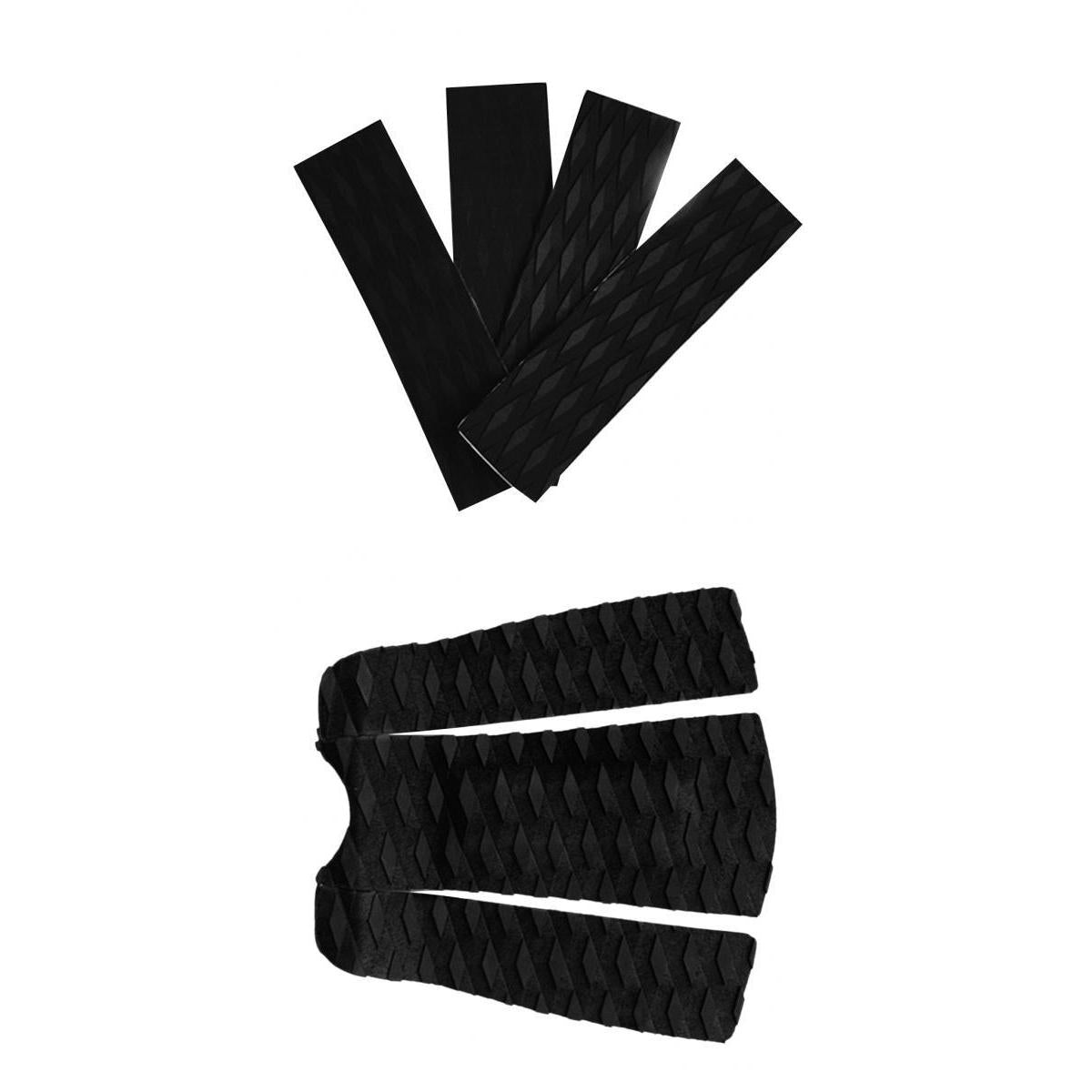 7 Pieces Black EVA Surfboard Kiteboard Surf Traction Pad Deck Grip Tail Pads