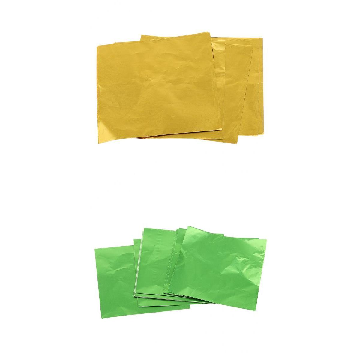 200pcs Chocolate Candy DIY Package Foil Paper Aluminum Tinfoil Wrappers