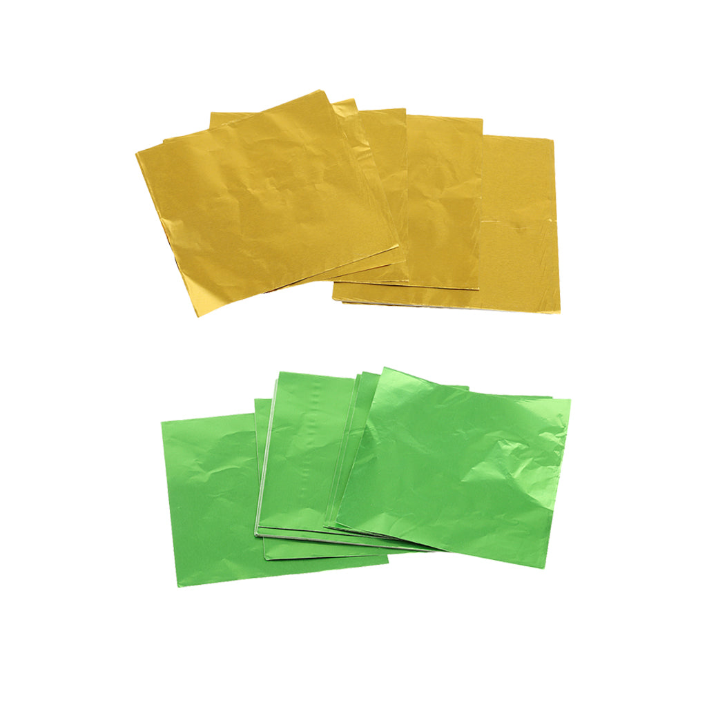 200pcs Chocolate Candy DIY Package Foil Paper Aluminum Tinfoil Wrappers
