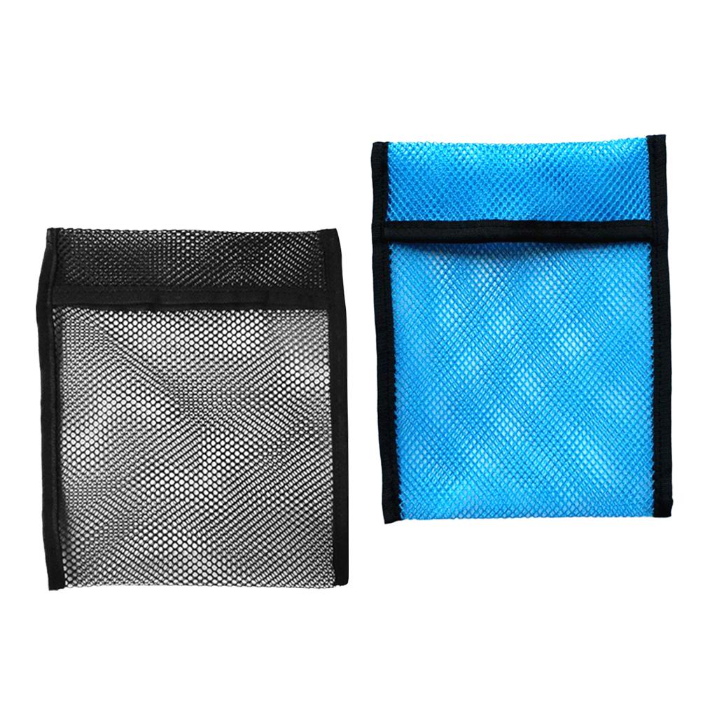 2 Pieces Empty Scuba Diving Snorkeling Weight Pocket Mesh Shot Pouch Bag 2KG