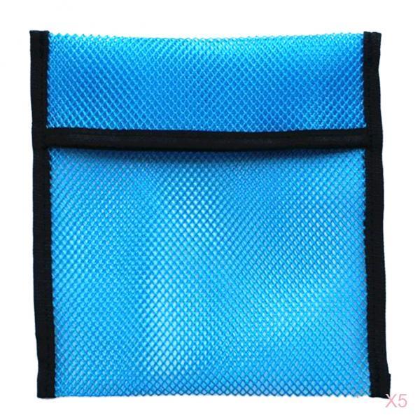 5 Pieces Empty Scuba Diving Snorkeling Weight Pocket Mesh Shot Pouch Bag 2KG