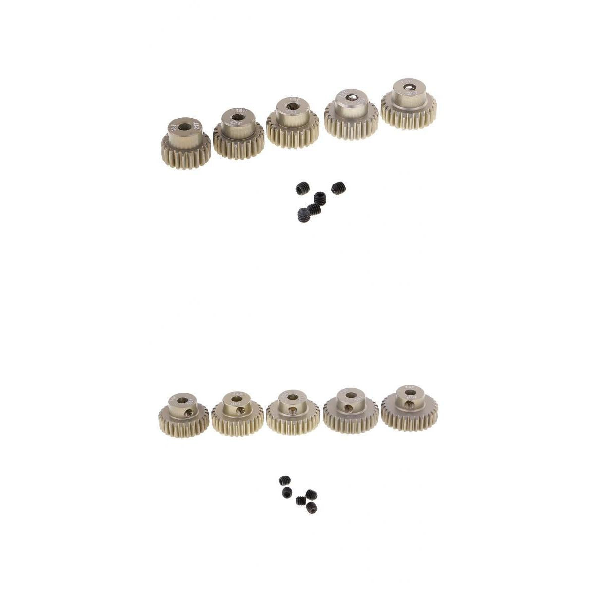 48DP 3.175mm 21T-30T Pinion Motor Gear Brush Brushness for 1/10 RC Car Model