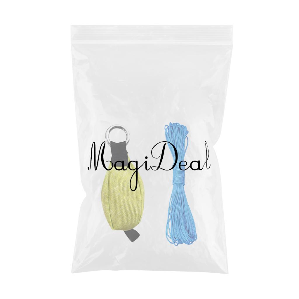 250g/8.8 oz Climbing Arborist Throw Weight Bag + 15m Throw Line Fruit Green