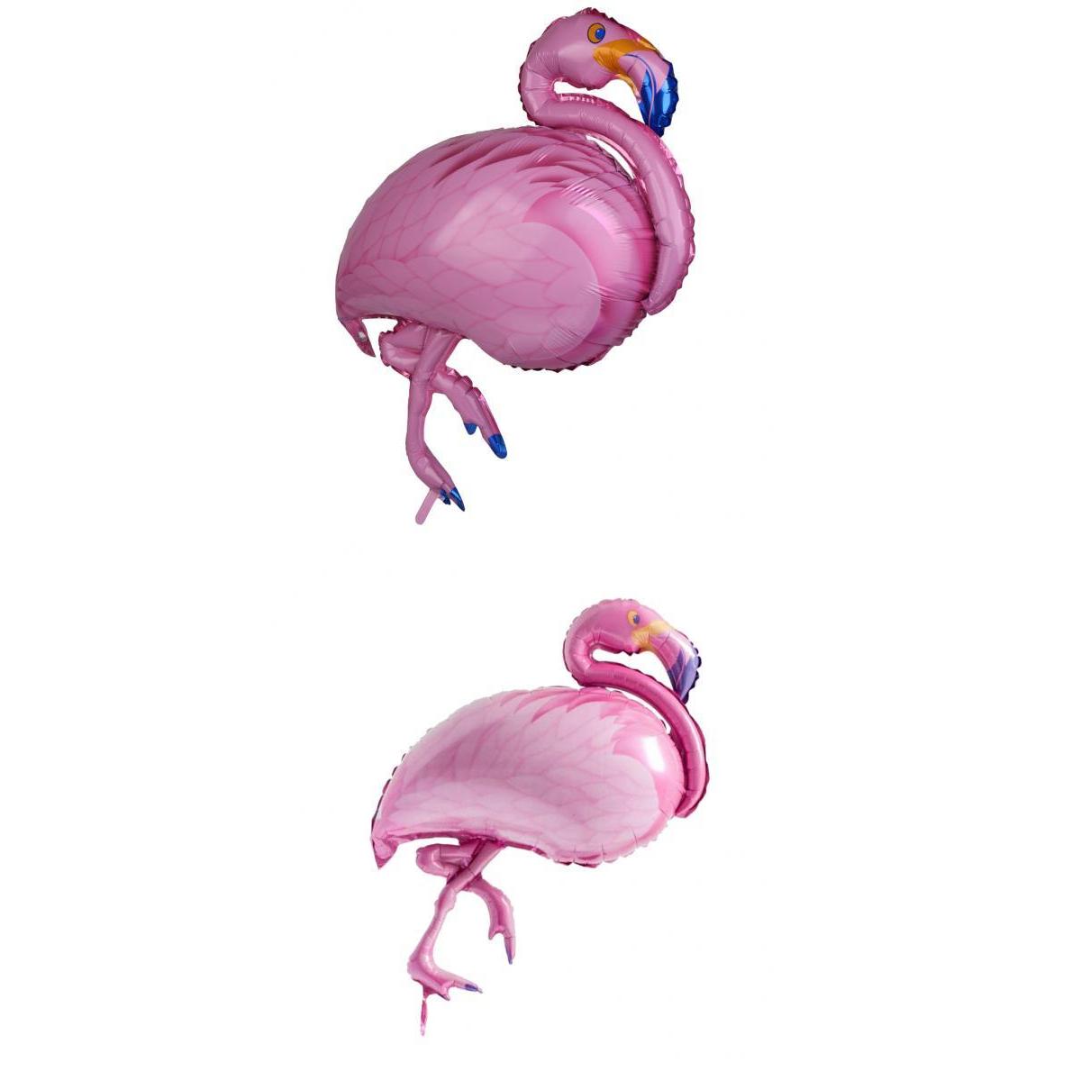2 Pieces Tropical Flamingo Foil Balloons Kids Birthday Wedding Party Decor