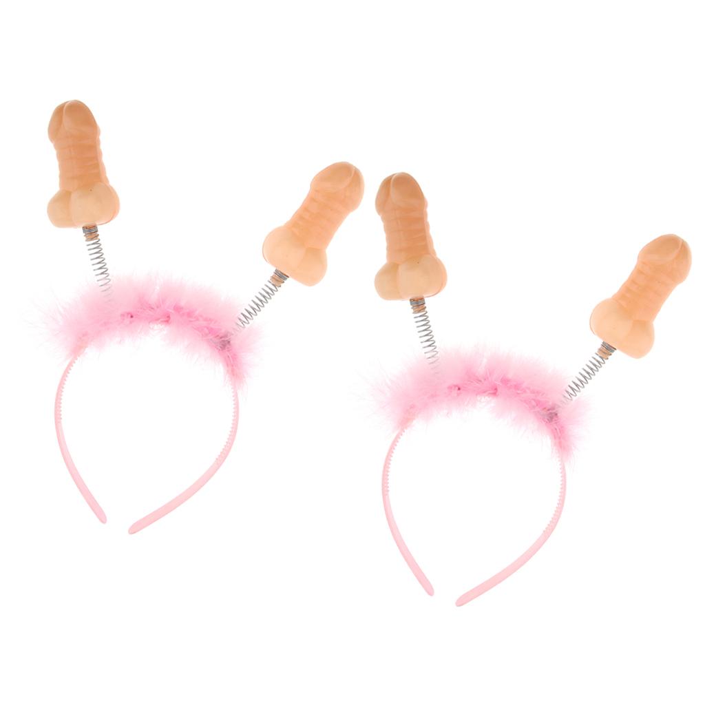 2x Funny Willy Boppers Headband Girls Woman Bride To Be Hen Night Party Gift