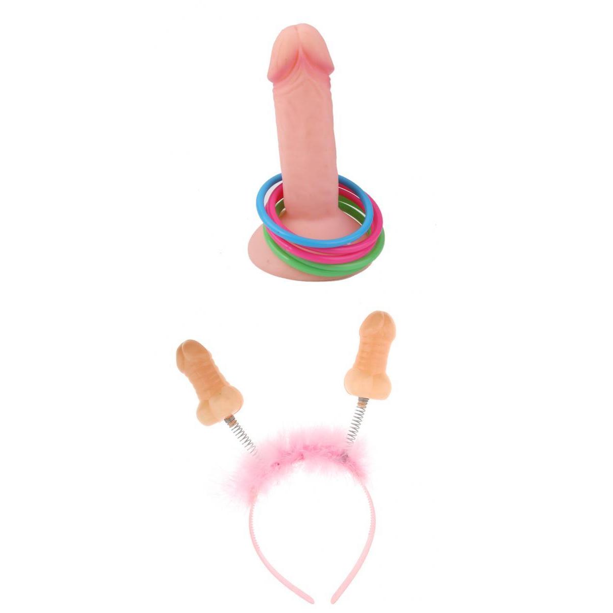 Bride To Be Willy Penis Shape Headband Dicky Ring Toss for Hen Night Party