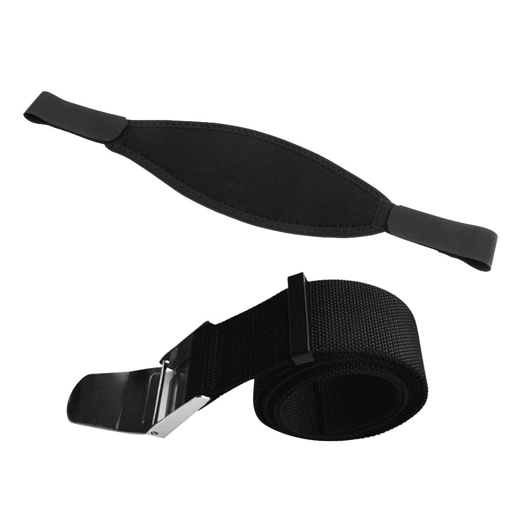 150cm Scuba Diving Weight Belt Webbing Strap with Buckle and Dive Mask Strap