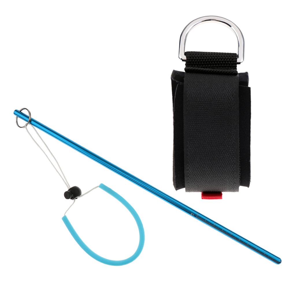 Adjustable Scuba Diving Wrist Strap Band with D Ring and Dive Stick Pointer