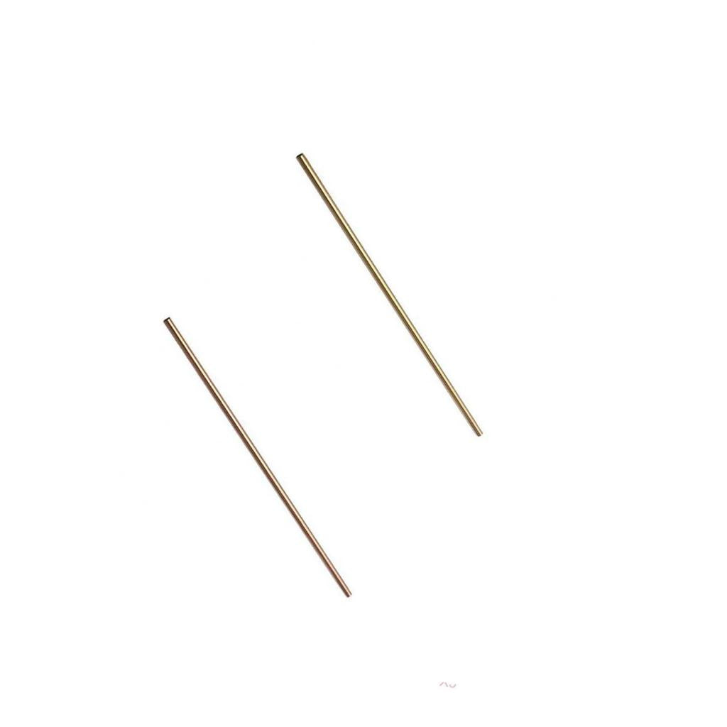 2 Pieces Straight Stainless Steel Cocktail Drinking Mixing Straw Set