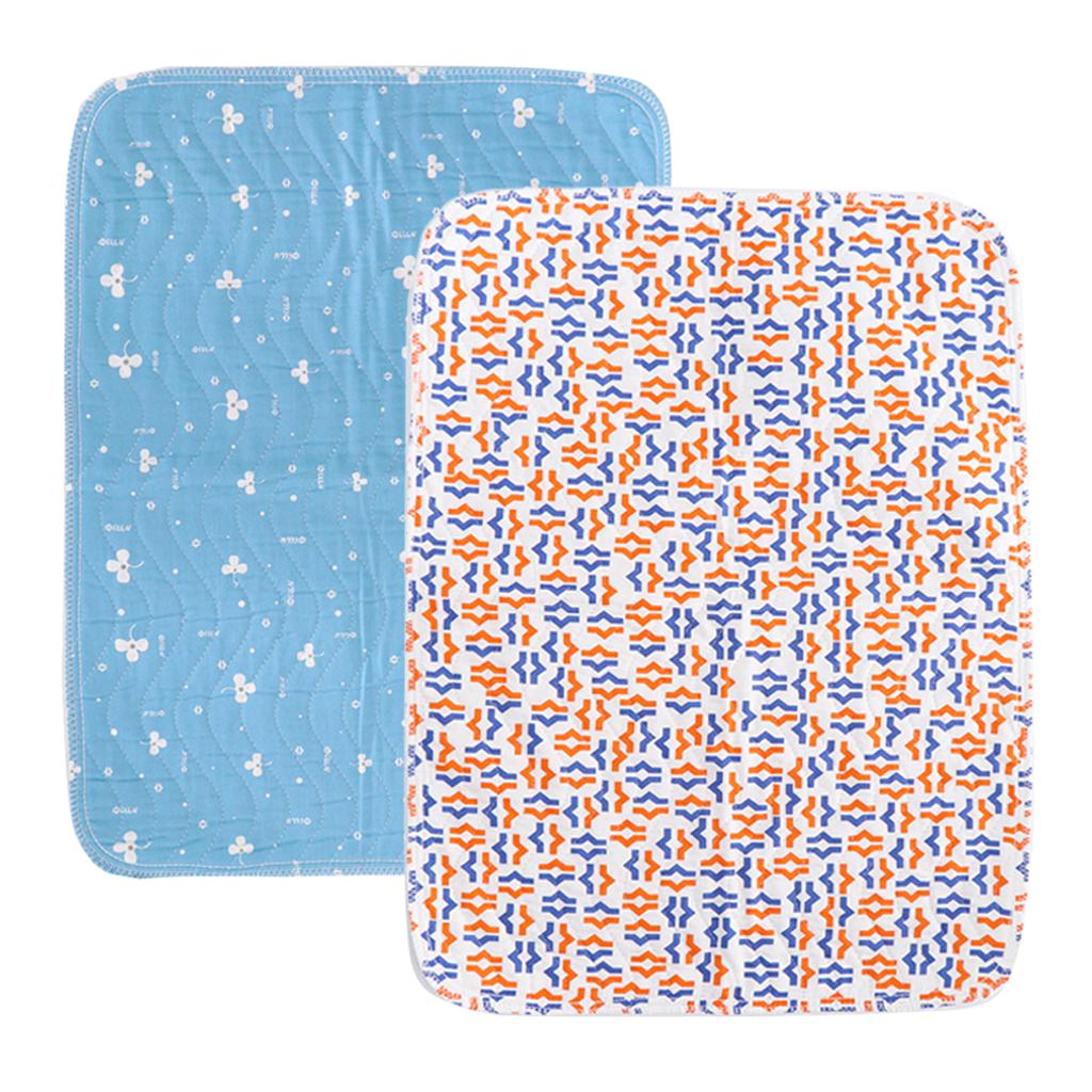 2x Washable Waterproof Underpad Incontinence Absorbent Pads Sheet Protector