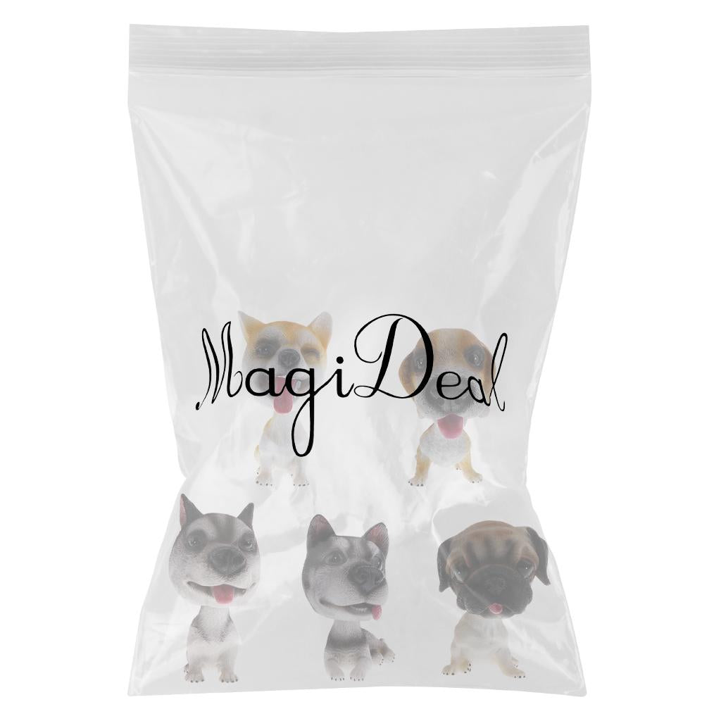5 Set Shaking Head Doll Dog Nodding Puppy Model Home Car Decor Ornaments