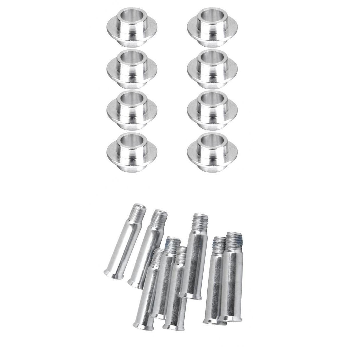 8Pcs 35mm Roller Skate Shoes Spikes Nail Screws with 8Pcs Bushing Spacers