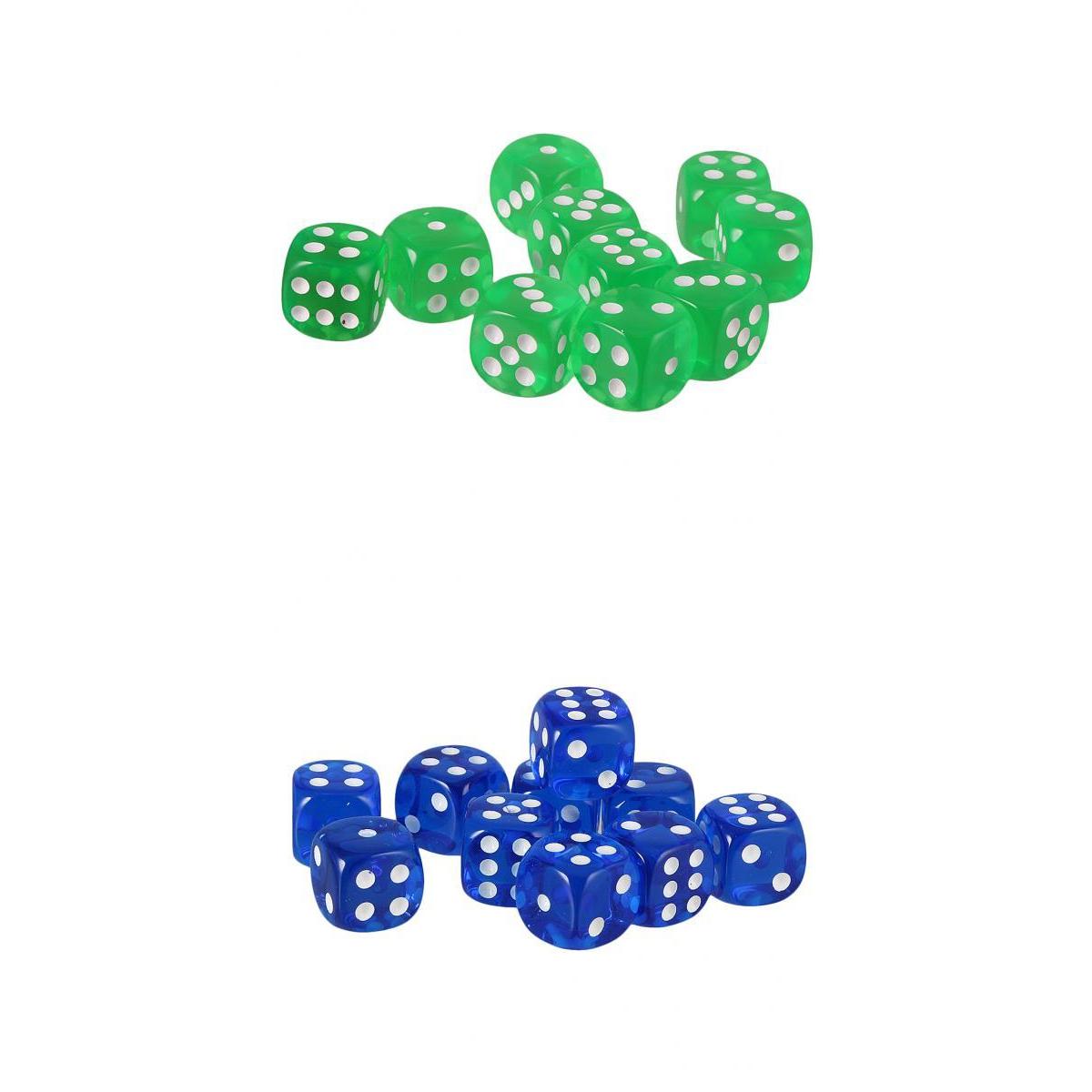 20pcs Acrylic Six Sided D6 Dices Dies for D&D RPG Party Board Game Accs