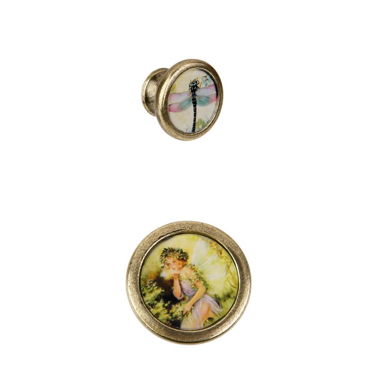2 Pieces Pastoral Style Cabinet Door Drawer Bin Handles Pull Knobs Hardware