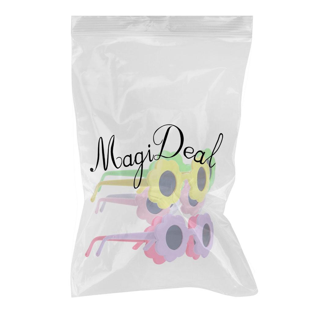 6 Pairs of Fashion Flower Thick Frame Glasses for 18'' Girl Dolls