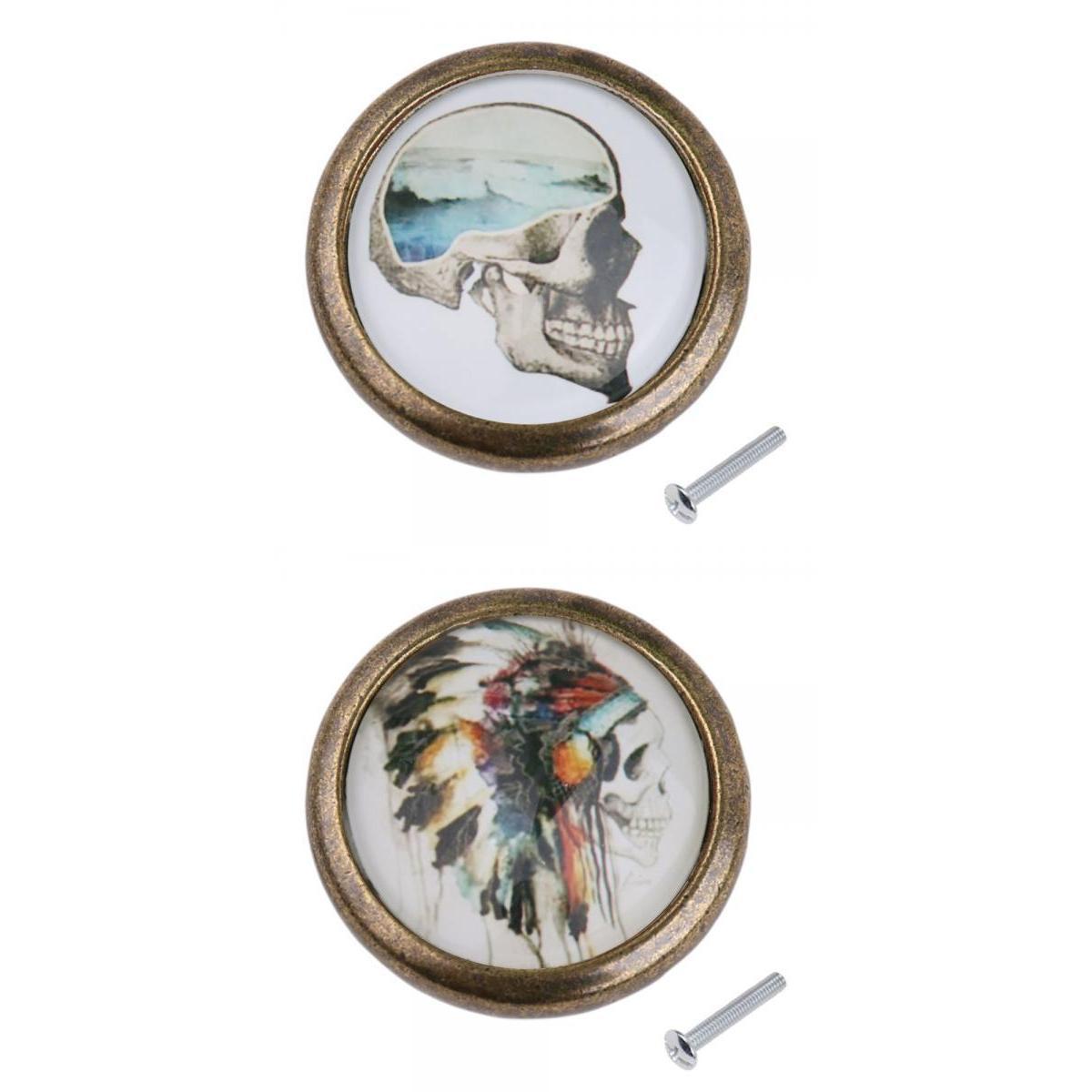 2 Pieces Closet Door Dresser Drawer Cabinet Cupboard Pull Knob Handle Decor