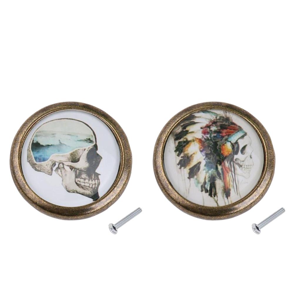 2 Pieces Closet Door Dresser Drawer Cabinet Cupboard Pull Knob Handle Decor