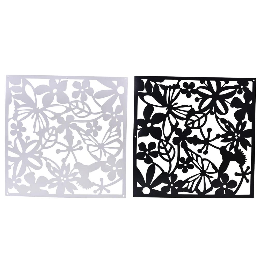 8 Pieces Butterfly Flower Hanging Screen Curtain Room Divider Partition Wall
